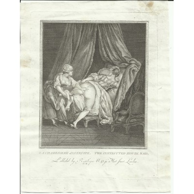 Robert SAYER (act.1750-1780), GRAVURE, LA CHAMBRIERE INSTRUITE.