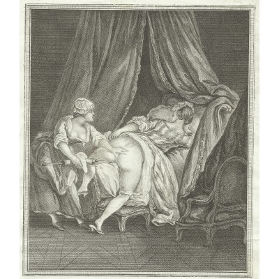 Robert SAYER (act.1750-1780), GRAVURE, LA CHAMBRIERE INSTRUITE.