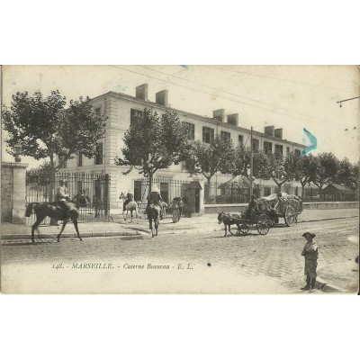 CPA: MARSEILLE, LA CASERNE BEAUVAU, ANNEES 1910.