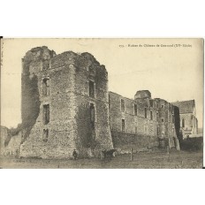 CPA: RUINES du CHATEAU de GONNORD, vers 1910