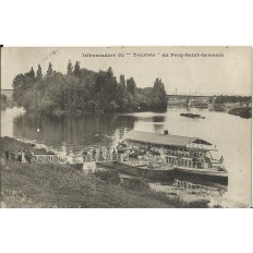 CPA: PECQ-SAINT-GERMAIN, Débarcadère du Touriste, vers 1900