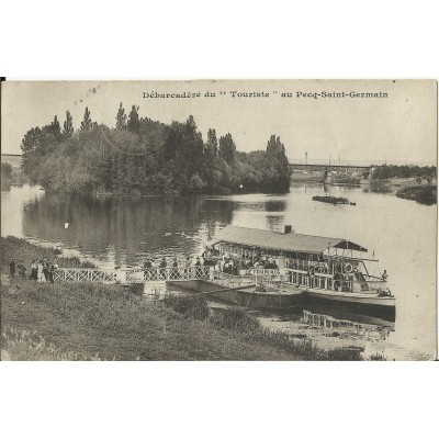 CPA: PECQ-SAINT-GERMAIN, Débarcadère du Touriste, vers 1900