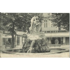 CPA - TARBES, Fontaine "L'Inondation"- Années 1900
