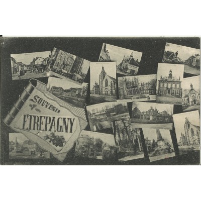 CPA - Souvenir d'ETREPAGNY - Années 1920