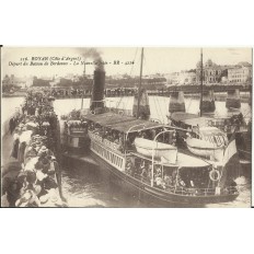 CPA - ROYAN, Départ du Bateau de Bordeaux- Années 1900