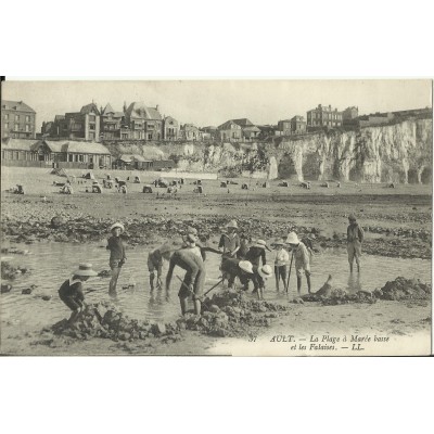 CPA: AULT, La Plage à Marée Basse, années 1910