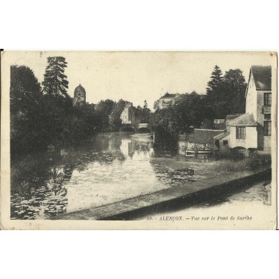 CPA: ALENCON, VUE SUR LE PONT DE SARTHE, vers 1930