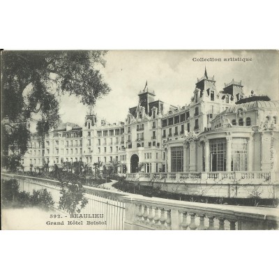 CPA: BEAULIEU, Grand Hotel Bristol, vers 1900