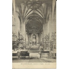 CPA: FONTARABIE (ESPAGNE, SPANIA), Intérieur de l'Eglise, vers 1900