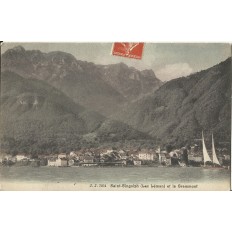 CPA: SAINT-GINGOLPH et le Grammont, vers 1900