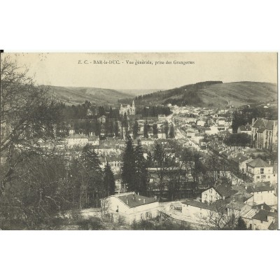 CPA: BAR-LE-DUC, Vue Générale prise des Grangettes, vers 1900