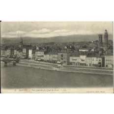 CPA: MACON, Vue Générale du Quai du Nord, vers 1900