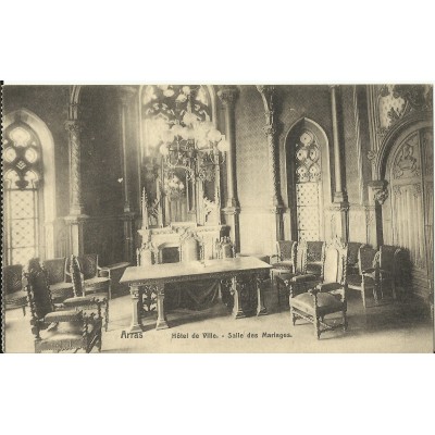 CPA: ARRAS, Hotel de Ville, Salle des Mariages, vers 1910