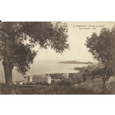 CPA: BEAULIEU, Vue sur la Pointe de St-Hospice, vers 1920