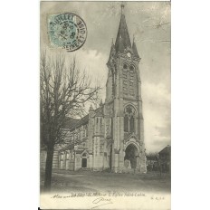 CPA: RAMBOUILLET, l'Eglise Saint-Lubin, vers 1900