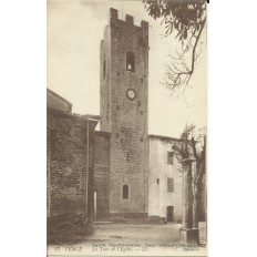 CPA - VENCE, La Tour de l'Eglise - Années 1900
