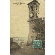CPA - CANNES, Le Clocher de la Paroisse, Le Port - Années 1900