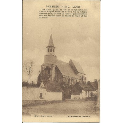 CPA - TOURNEHEM, L'Eglise - Années 1910