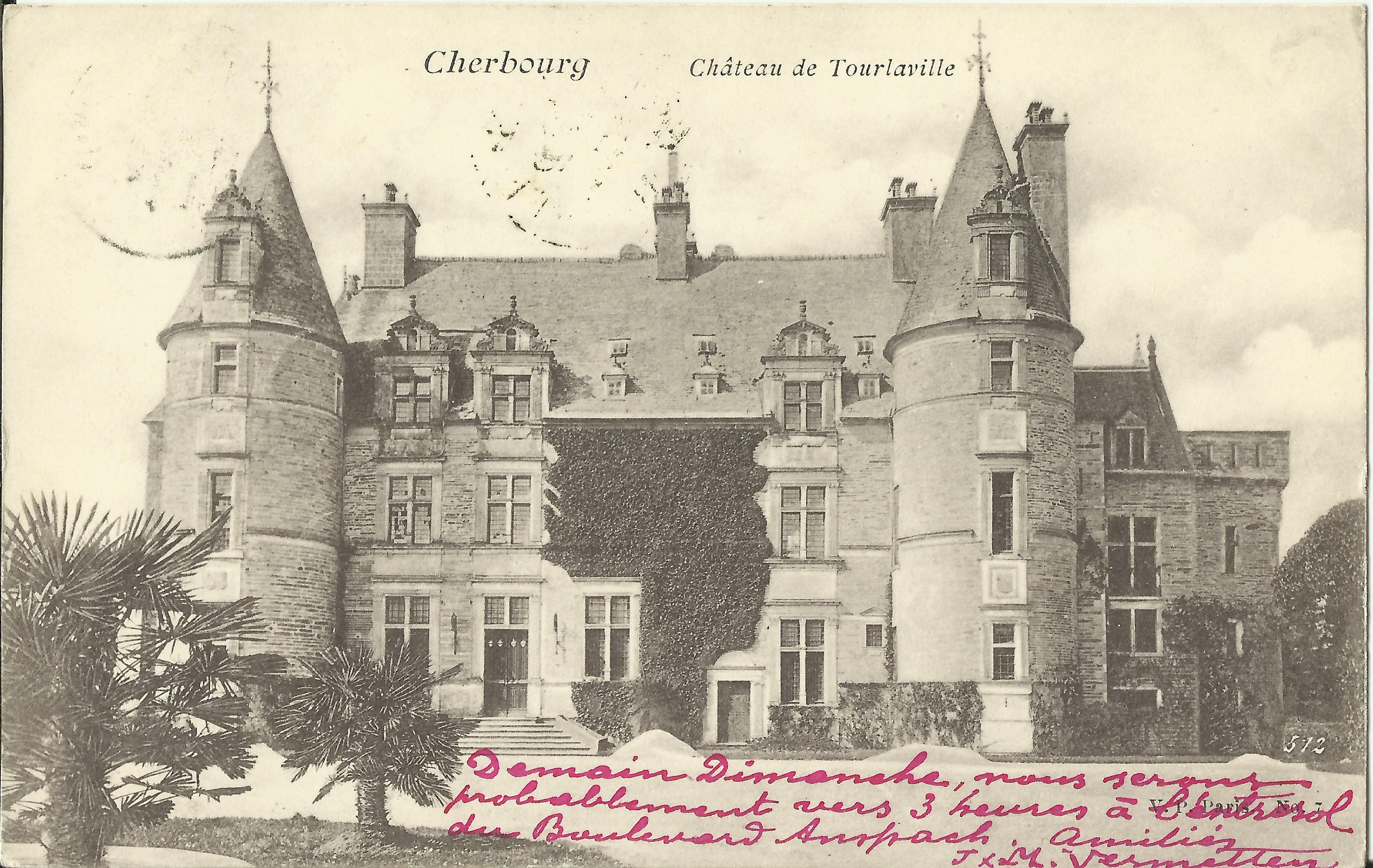 Cherbourg – Château De Tourlaville – Carte Postale Ancienne – AGPP2-0158-50