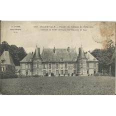 CPA - OCQUEVILLE, Façade du Chateau de Catteville, Années 1900