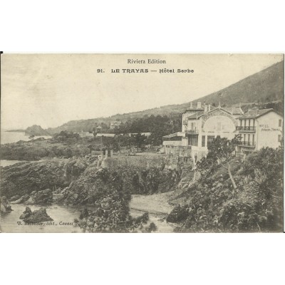 CPA - LE TRAYAS, Hotel Serbe / Hotel de la Réserve, Années 1900