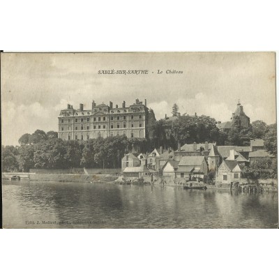 CPA - SABLE-sur-SARTHE, Le Chateau, vers 1910