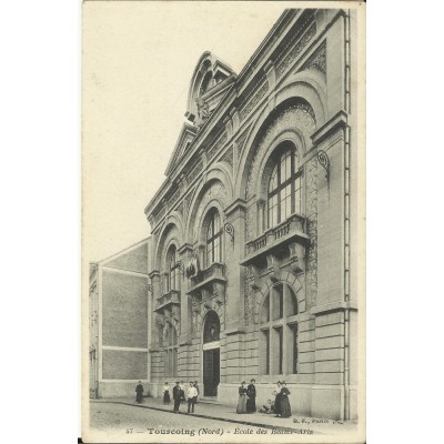 CPA: TOURCOING, Ecole des Beaux-Arts, Années 1900.