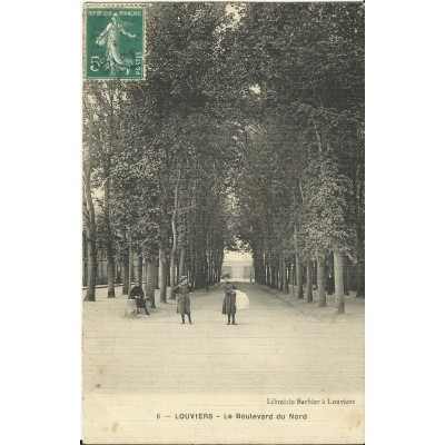 CPA: LOUVIERS, Le Boulevard du Nord. Années 1900
