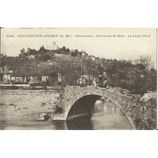 CPA: VILLENEUVE-LOUBET, le Vieux Pont, Années 1900