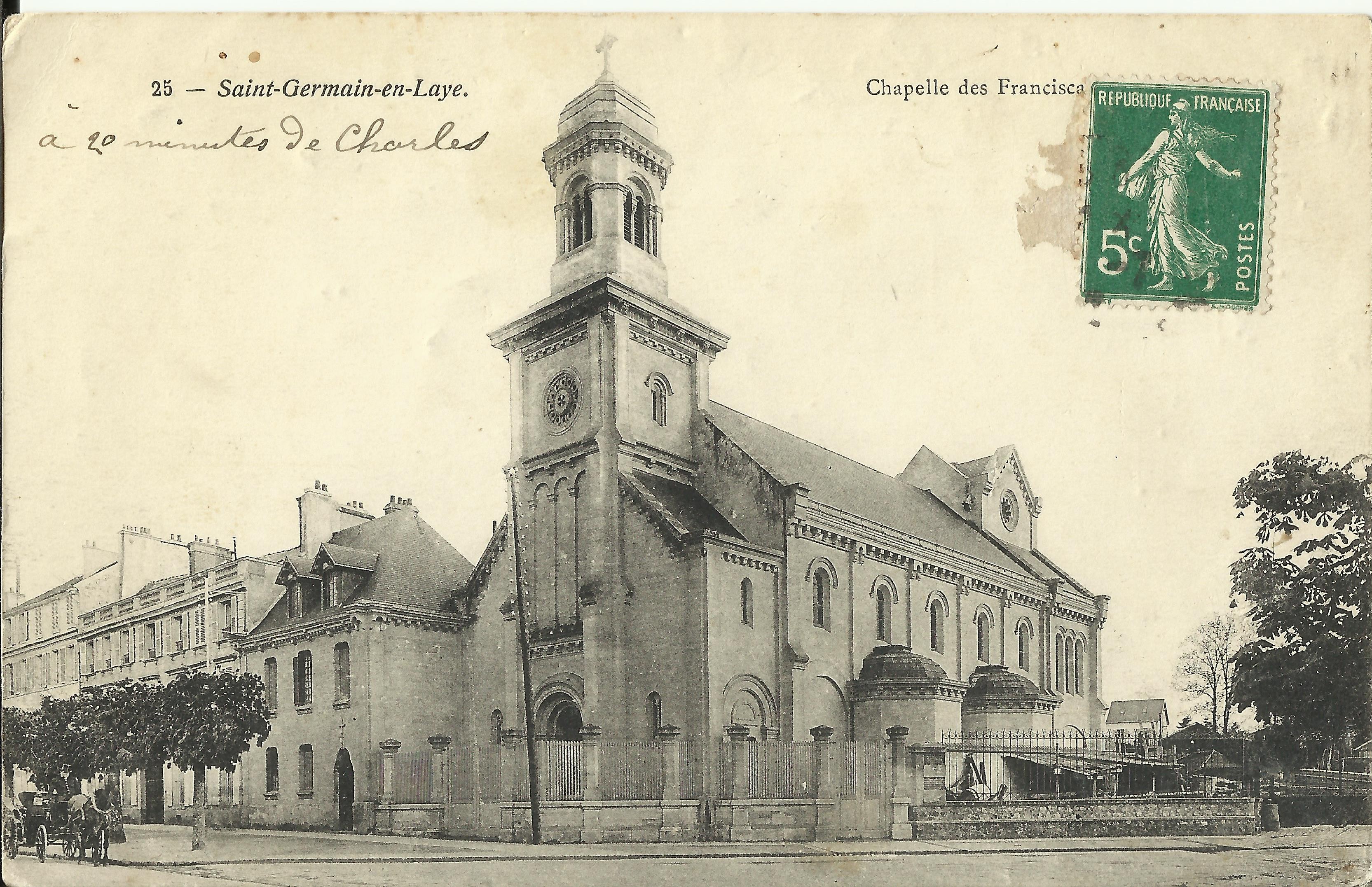 Chapelle Des Franciscaines Saint Germain En Laye CPA: SAINT-GERMAIN-EN-LAYE, Chapelles des Franciscains, Années 1900