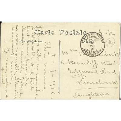 CPA: VILLERVILLE, Descente à la Plage, mer montante, Années 1910