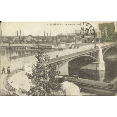 CPA: ASNIERES, Le Nouveau Pont, Années 1910