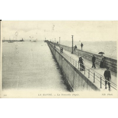 CPA: LE HAVRE, La Nouvelle Digue, Années 1910