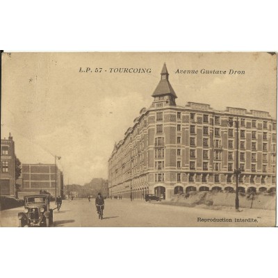 CPA: TOURCOING, Avenue Gustave Dron, Années 1930