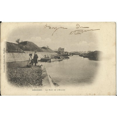CPA: MEZIERES, Le Port de l'Ecluse, vers 1900