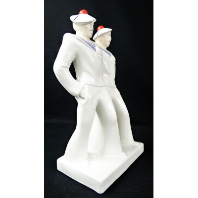 SEAMEN ON A BINGE, EARTHENWARE.