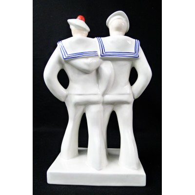 SEAMEN ON A BINGE, EARTHENWARE.