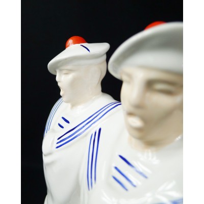 SEAMEN ON A BINGE, EARTHENWARE.