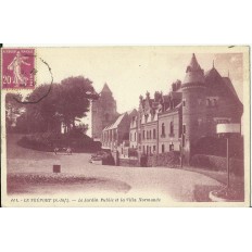 CPA: LE TREPORT, Le Jardin Public et la Villa Normande, Années 1930