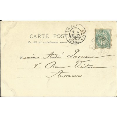 CPA: LE TREPORT, La Jetée à Marée Haute, vers 1900.