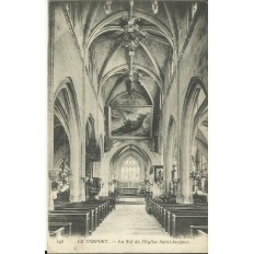 CPA: LE TREPORT, La Nef de l'Eglise St-Jacques, Années 1910