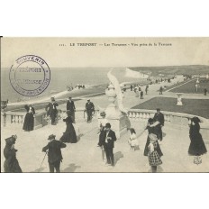 CPA: LE TREPORT, Les Terrasses, Animée, Années 1910
