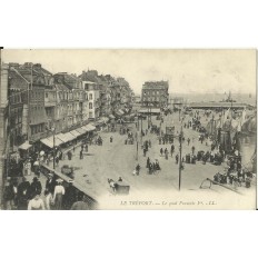 CPA: LE TREPORT, Le Quai François Ier, Animée, vers 1900