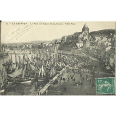 CPA: LE TREPORT, Le Port en Activité, vers 1910.