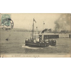 CPA: LE TREPORT, En Route pour le Mal de Mer, Années 1900