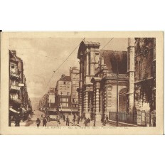 CPA: LE HAVRE, Rue de Paris et Eglise N-D, Années 1920
