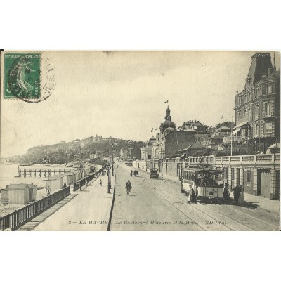 CPA: LE HAVRE, Le Boulevard Maritime et la Hève, Années 1910