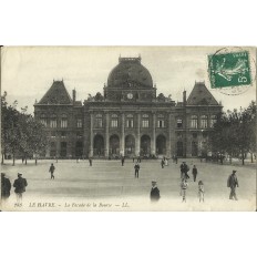 CPA: LE HAVRE, La Façade de la Bourse, années 1900