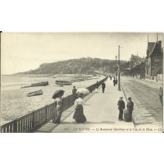 CPA: LE HAVRE, Le Boulevard Maritime (animé), années 1900