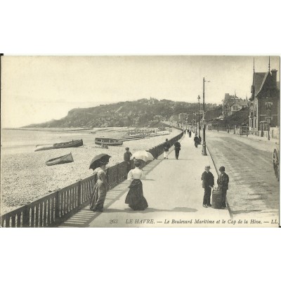 CPA: LE HAVRE, Le Boulevard Maritime (animé), années 1900